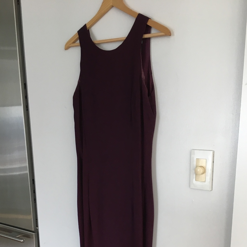 Jessica McClintock Elegant Long Purple Gown